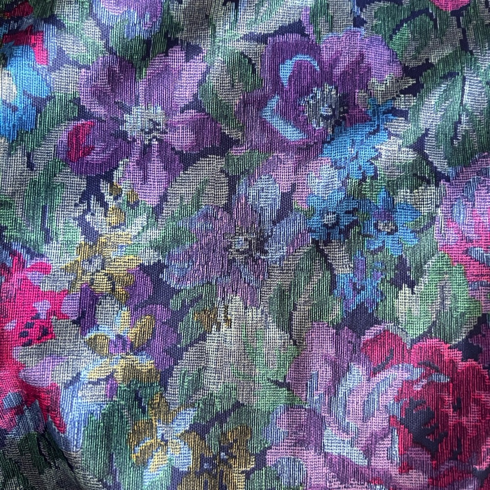 Sassy, funky 80's dress with three ruffle layers, embroidery print S6 - Picture 8 of 8